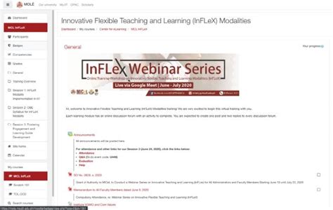 Student's Orientation on InFLeX Modality, My.IIT, and MOLE 3.0.